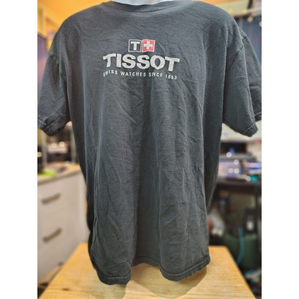 Tissot Swiss Watches - Nascar Time Keeper - Gildan - Size Large T-shirt
